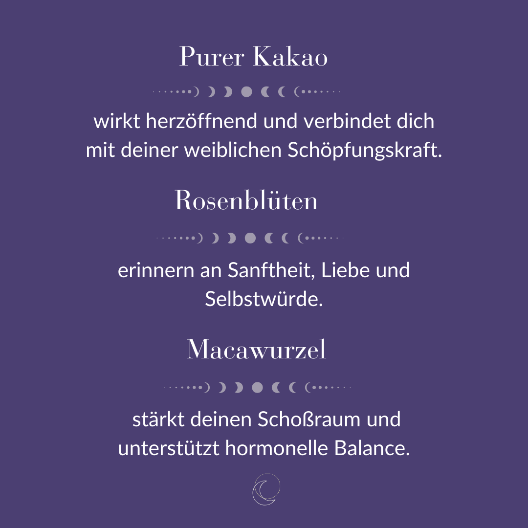 ●☽ Mondkakao für deine weibliche Kraft
