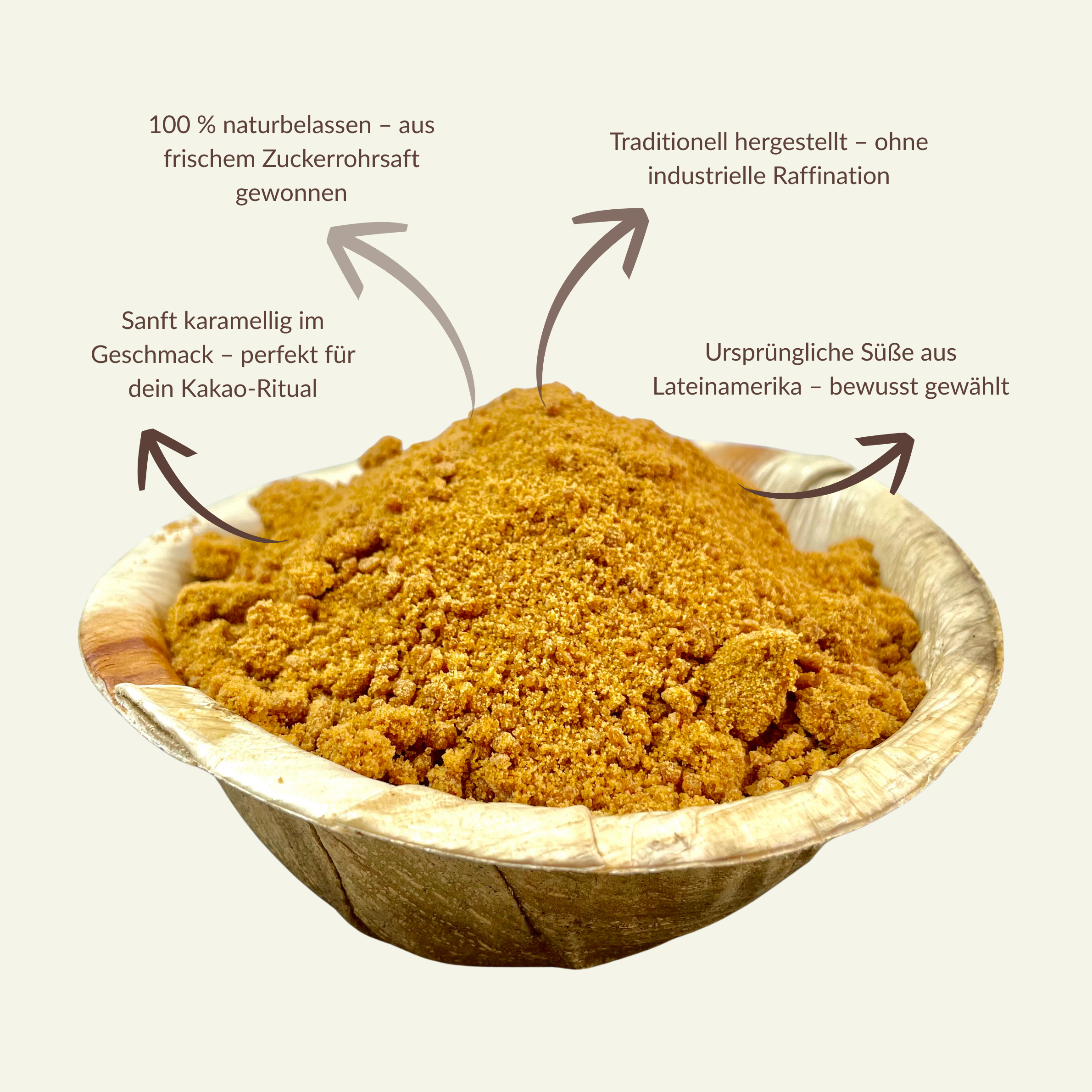 Karamelliger Zuckerrohrsaft